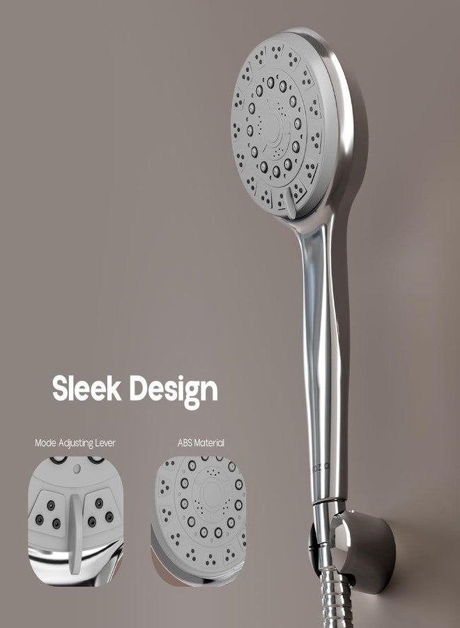 Lorazzo Versa 5-Function Hand Shower for Bathroom | 5-modes water flow | 1-Year Lorazzo Limited Warranty (1 piece handheld shower head only) - Image 5